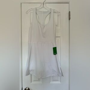 J.CREW | CloudStretch side-slit sports dress white MEDIUM style BP015